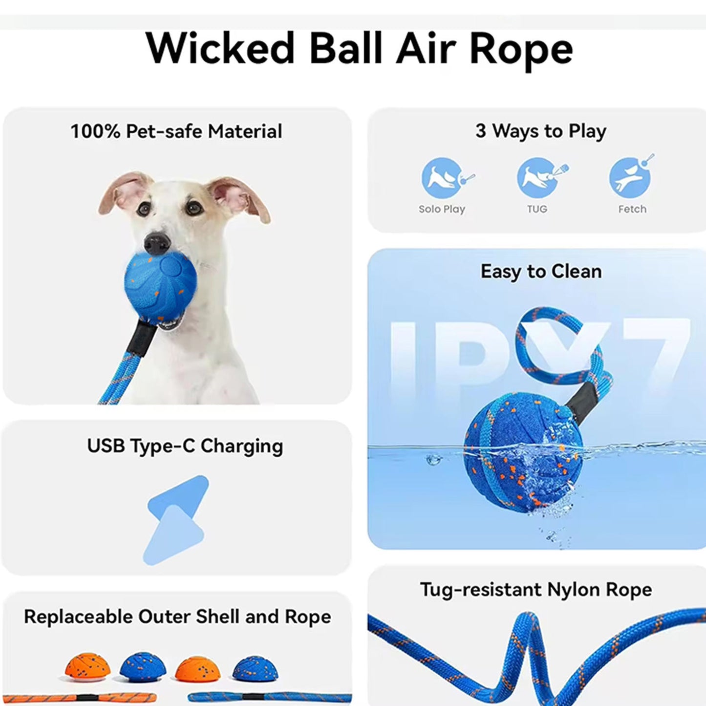 Durable Rope Tug Ball